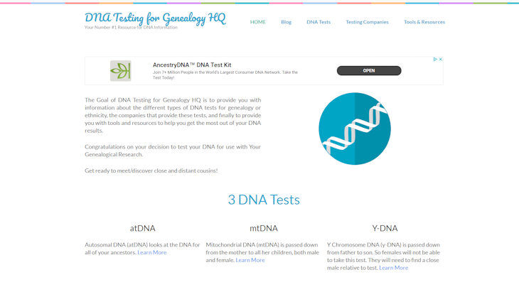 DNA Testing for Genealogy