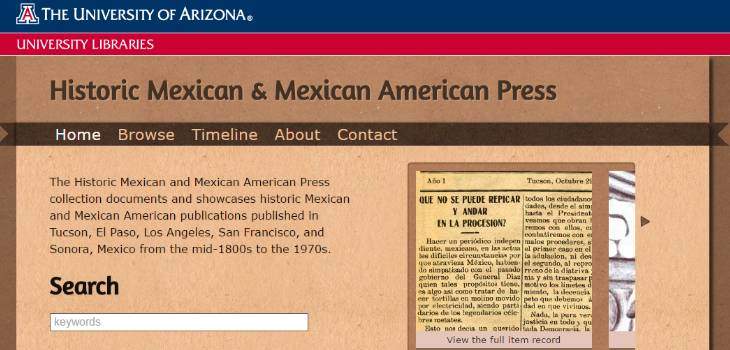 Historic Mexican and Mexican American Press