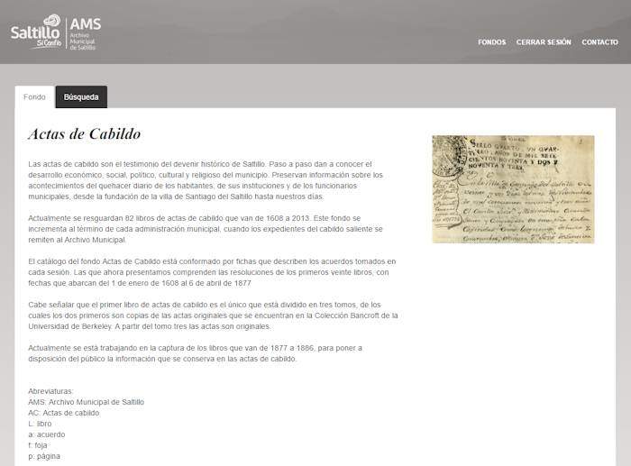 Actas de Cabildo Saltillo Archives