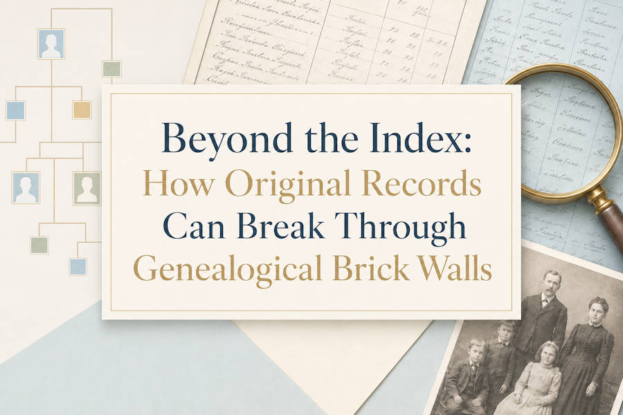 How Original Records Can Break Through Genealogical Brick Walls