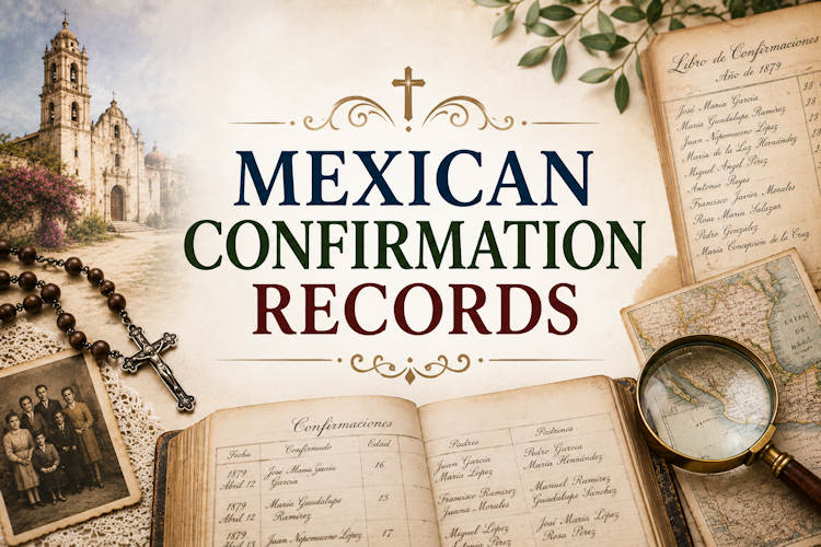 Historic Mexican Catholic confirmation register used to research Mexican ancestors and family relationships.