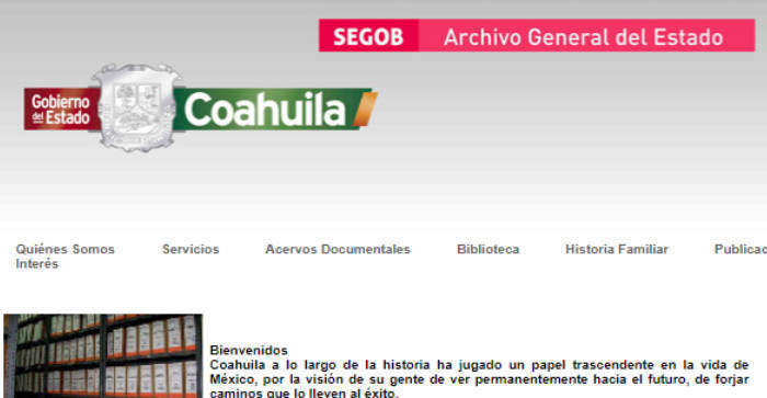 The General Archive of Coahuila, Mexico