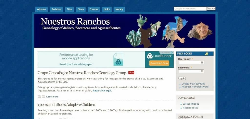 Nuestros Ranchos is a Great Website to Find Your Mexican Ancestors